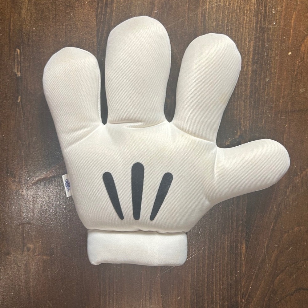 Disney Parks Mickey Mouse Plush Glove Hand White Large Costume Left Hand Only